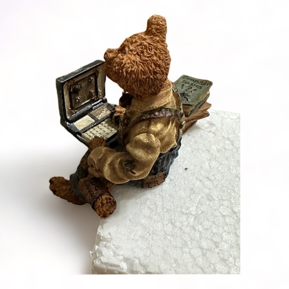 1997 Boyds Bear Bearstone Neville Compubear Shelf Sitter Figurine #22772 Resin - Picture 6 of 9
